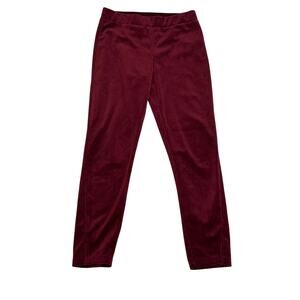 Mia Joy Joyfolie Burgundy Velvet Leggings sz 12